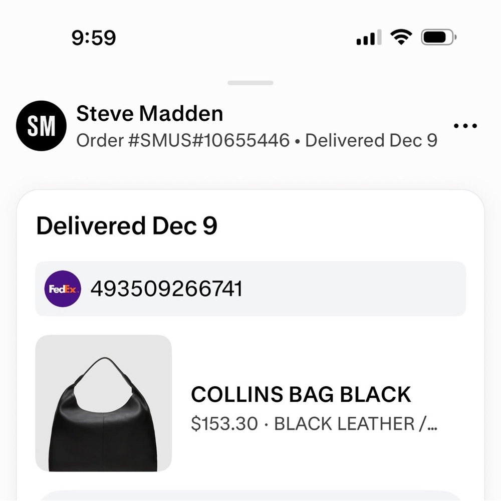 Steve Madden Black Slouchy Leather Shoulder Bag - Picture 11 of 11